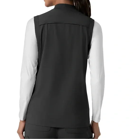 Carhartt Women's Black Zip-Front Work Vest - Picture 2 of 7